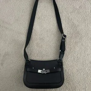 HERMES ネイビー HERMES エルメス ガーデンパーティPM ブルーインディゴ/SV